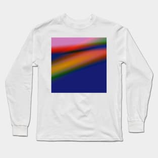 purple green blue abstract texture Long Sleeve T-Shirt